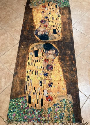 Maxisciarpa Klimt il bacio, marque: Klimt, état: Neuf avec étiquette, 12,00 €, 13,30 € Protection acheteurs incluse