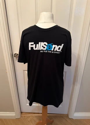 Medium Black Full Send T-Shirt By Nelk, brand: Full Send, condition: Good, size: M, £5.00, £5.95 includes Buyer Protection
