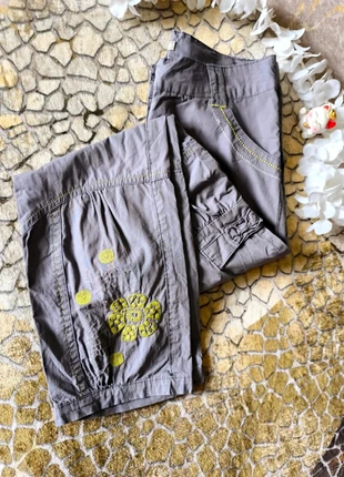 Pantalon cargo fin gris fleurs brodées 100% coton Orchestra fille taille 10ans 🎈🎈, marca: Orchestra, estado: Bom, tamanho: 10 anos / 140 cm, €2.50, €3.33 inclui Proteção do Comprador Pro
