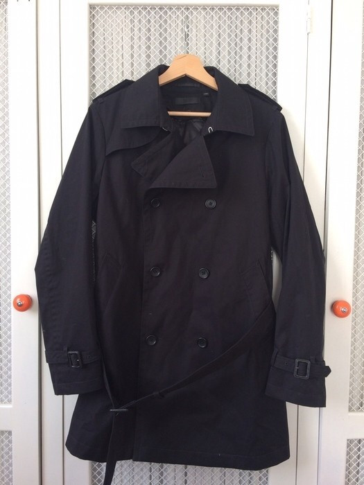trench-coat homme Uniqlo noir XS 1