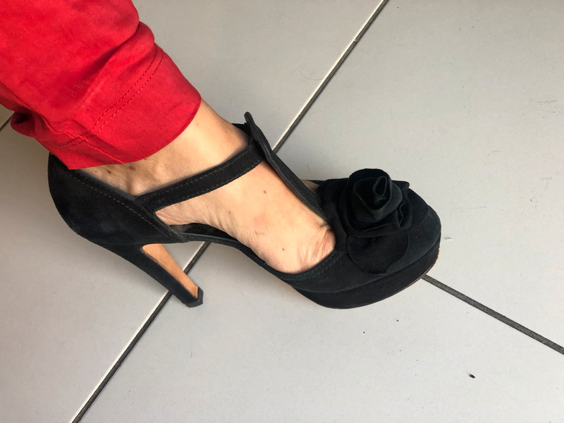 Escarpins Rebecca Sander daim noir