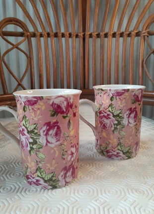 Tasse fleurie roses, brand: Movitex, condition: Very good, €8.00, €9.10 includes Buyer Protection