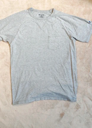 T-shirt Champion gris logo brodé M homme, brand: Champion, condition: Very good, size: M, €5.00, €5.95 includes Buyer Protection
