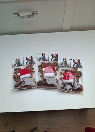 3 stuks Kerstmuts met rendiergewei voor grote hond of decoratie. rood bruin ., marque: QHP, état: Très bon état, 10,00 €, 11,20 € Protection acheteurs incluse
