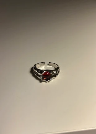 Bague CHROME pierre rouge – ajustable acier inoxydable, marque: CHROME, état: Très bon état, taille: Ajustable, 5,90 €, 6,90 € Protection acheteurs incluse