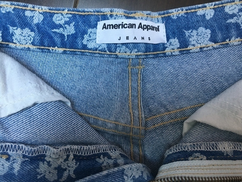 Short jean American Apparel imprimé - taille 32/34 XXS/XS 5