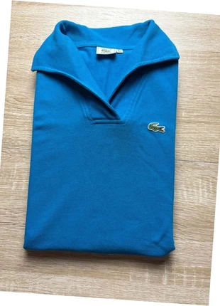Polo Lacoste de couleur bleue - Taille 42/L Femme, marke: Lacoste, zustand: Sehr gut, größe: XL / 42 / 14, 15,00 €, 16,45 € inklusive Vinted-Käuferschutz
