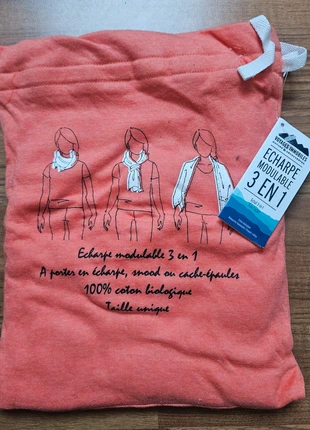 Écharpe modulable 3 en 1 en coton biologique marque Nature & Découvertes, marke: Nature & Decouvertes, zustand: Neu, mit Etikett, 8,00 €, 9,10 € inklusive Vinted-Käuferschutz