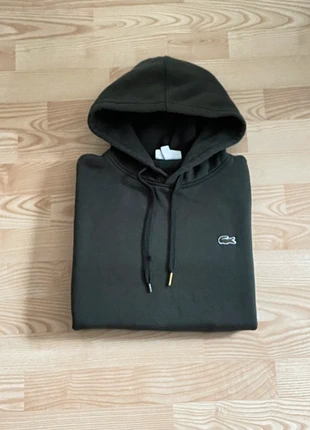 Sweat Pull à Capuche Lacoste logo brodé vert foncé - Taille S Hommes, marca: Lacoste, estado: Muito bom, tamanho: S, €45.00, €47.95 inclui Proteção do Comprador