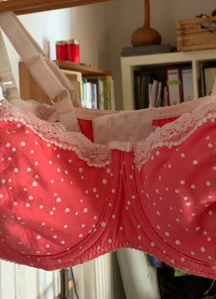 Sexy Still-BH rosa weiß gepunktet mit Schleifchen Gr 85C wie neu, merk: Lupoline, staat: Heel goed, maat: 85C, € 7,00, € 8,05 inclusief Kopersbescherming