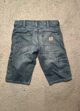 Jorts/short/bermuda en jean bleu Carharrt logo brodé - Taille 28, marke: Carhartt, zustand: Sehr gut, größe: S, 25,00 €, 26,95 € inklusive Vinted-Käuferschutz