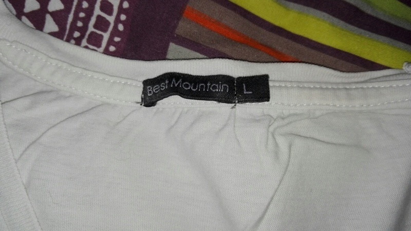 T-shirt blanc uni avec motif, Best Mountain 4
