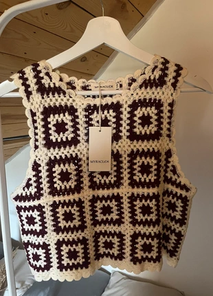 Top en crochet, marque: Boutique indépendante, état: Neuf avec étiquette, taille: S / 36 / 8, 9,00 €, 10,15 € Protection acheteurs incluse