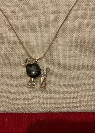 Crystal poodle on a box chain, condition: New without tags, £5.99, £6.99 includes Buyer Protection