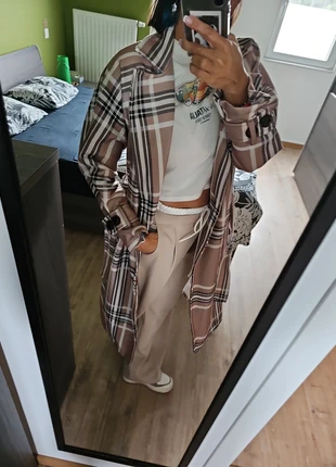 Manteau long "trench", merk: mondo shop, staat: Nieuw met prijskaartje, maat: Universele maat, € 20,00, € 21,70 inclusief Kopersbescherming