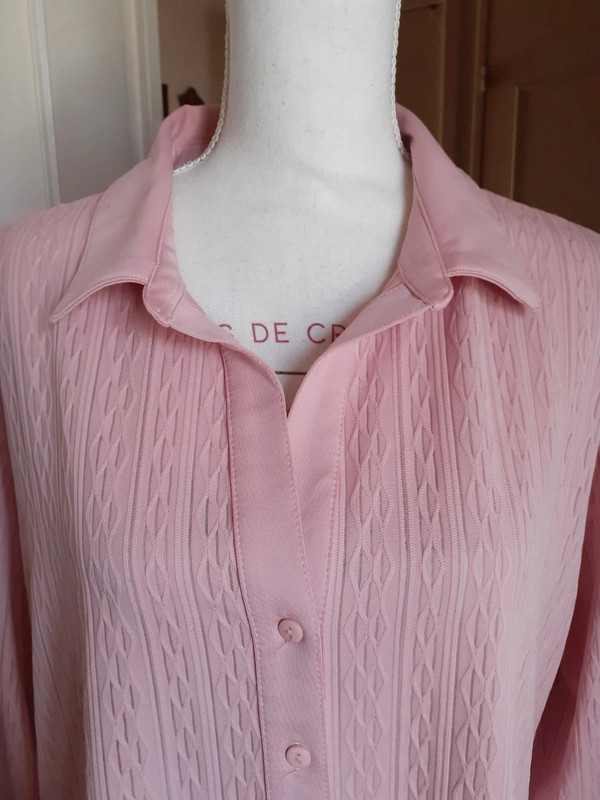 Chemisier Damart rose taille 50 1