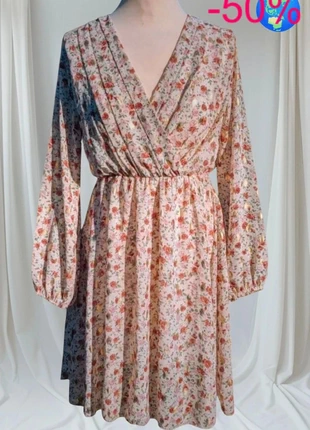 💎Robe Empire femme bohème chic fleur pétale doré t s 36 m 38, marque: Vintage, état: Très bon état, taille: S / 36 / 8, 24,00 €, 25,90 € Protection acheteurs incluse