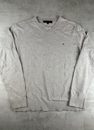 Pull col V Tommy Hilfilger gris taille L homme style élégant, marque: Tommy Hilfiger, état: Bon état, taille: L, 15,00 €, 16,45 € Protection acheteurs incluse
