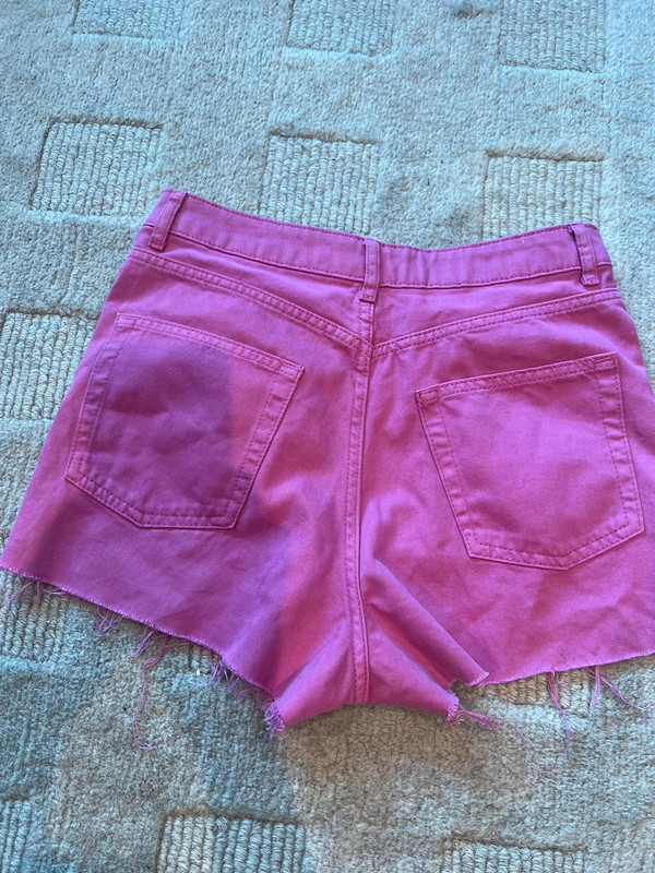 Pink denim mom shorts Vinted