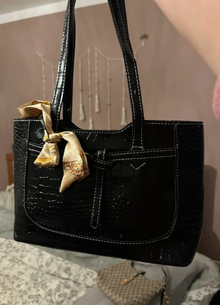Black Croc Tote – Y2K Chic Shoulder Bag | New | Uni bag, brand: Sonstiges, condizioni: Nuovo senza cartellino, €10.00, €11.20 include la Protezione acquisti