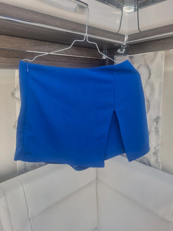 Jupe short bleu neuve 1