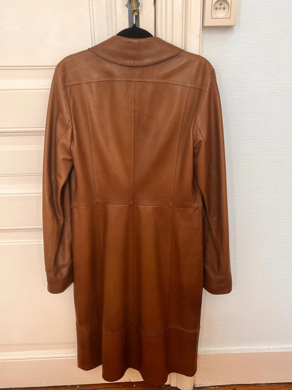 Max Mara vintage leather coat