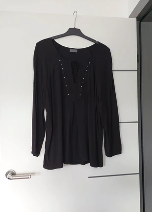 Schwarze langarm Bluse , merk: Yessica, staat: Goed, maat: XXL / 44 / 16, € 2,00, € 2,80 inclusief Kopersbescherming