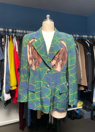 Unieke vintage blazer, merk: Vintage, staat: Heel goed, maat: XXL / 44 / 16, € 35,00, € 37,45 inclusief Kopersbescherming