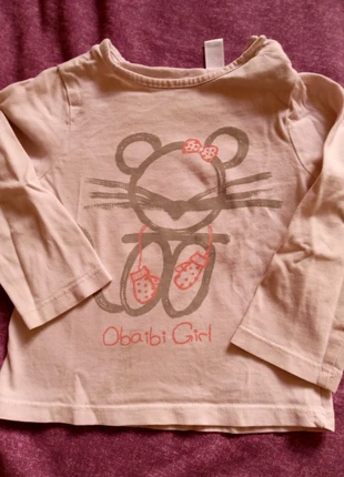 T-shirt manches longues , marca: Okaïdi, estado: Bueno, tamaño: 18-24 meses / 86 cm, 1,00 €, 1,75 € Protección al comprador incluida