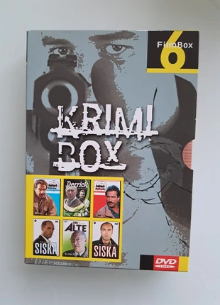 Krimi Box,3 dvd box met Derrick, der Alte, Siska en Tatort, staat: Goed, € 2,50, € 3,33 inclusief Kopersbescherming