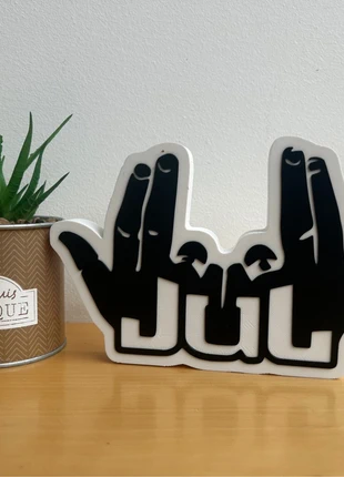 Support déco JUL – logo main en 3D, marke: Jul, zustand: Sehr gut, 12,00 €, 13,30 € beinhaltet Vinted-Käuferschutz Pro