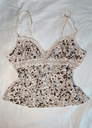 Top coquette dentelle à fleurs y2k summer vintage - taille M/L, marca: Vintage Dressing, estado: Muy bueno, tamaño: L / 40 / 12, 8,00 €, 9,10 € Protección al comprador incluida