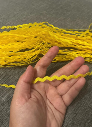 3m Yellow Ric Rac Trim, condition: Very good, £1.00, £1.75 includes Buyer Protection Pro