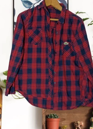 Camisa cuadros roja y azul, merk: MIAO, staat: Nieuw zonder prijskaartje, maat: M / 38 / 10, € 5,00, € 5,95 inclusief Kopersbescherming