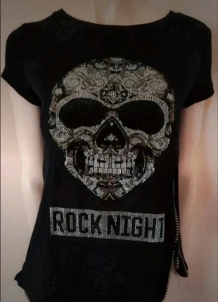 Tee shirt  à strass, marca: C&C Fashion Collection, estado: Muito bom, tamanho: M / 38 / 10, €9.00, €10.15 inclui Proteção do Comprador
