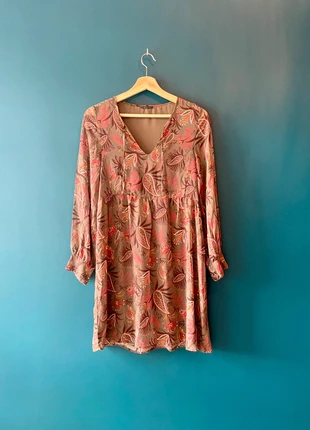 Robe manches longues IKKS taupe et fuchsia, marca: IKKS, estado: Muy bueno, tamaño: M / 38 / 10, 20,00 €, 21,70 € Protección al comprador incluida