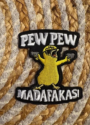 Écusson thermocollant Pew Pew, condition: Very good, €4.10, €5.01 includes Buyer Protection Pro