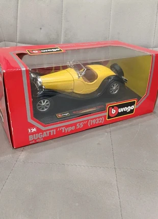 Bugatti Type 55 – 1932 – Bburago 1/24 – Jaune – Code 0538 – Excellent état, brand: Bburago, condition: Very good, size: Preemie, up to 44cm, €30.00, €32.20 includes Buyer Protection