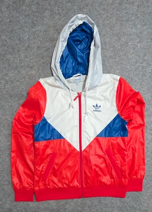 Adidas Originals Kids Windbreaker Jacket – Size 8 – Retro Red White Blue Hooded, brand: adidas, condition: Very good, size: 8 years / 128 cm, £15.00, £16.50 includes Buyer Protection
