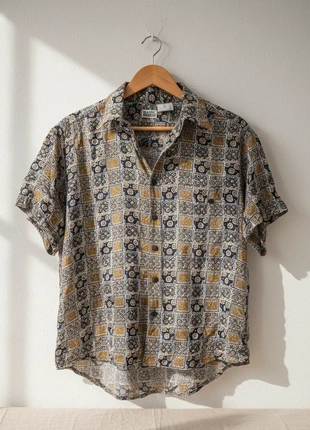 Vintage Hawaiian Shirt Short Sleeve Print Bandana/Retro Tile - Size M, marca: Vintage Dressing, estado: Muy bueno, tamaño: M, 14,95 €, 16,40 € Protección al comprador incluida