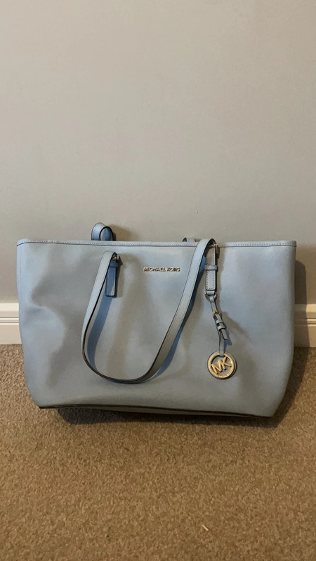 Michael kors deals light blue handbag