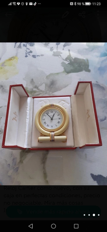 Reloj de mesa Cartier