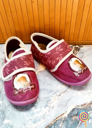 🔥Chaussons violets Reine des Neiges Disney petite fille taille 30 💠💠, marca: Disney, estado: Bom, tamanho: 30, €3.50, €4.38 inclui Proteção do Comprador Pro