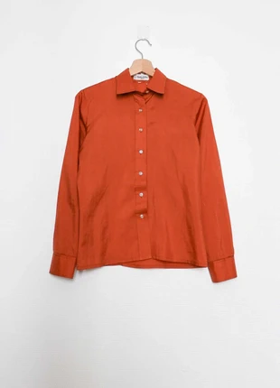 Vintage orange shirt | Chemisier simple vintage made in France, marque: Vintage, état: Très bon état, taille: S / 36 / 8, 12,00 €, 13,30 € Protection acheteurs (Pro) incluse