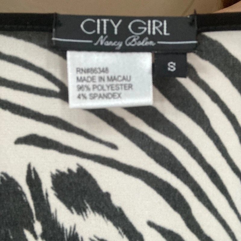 Y2K City Girl Abstract Blouse 4