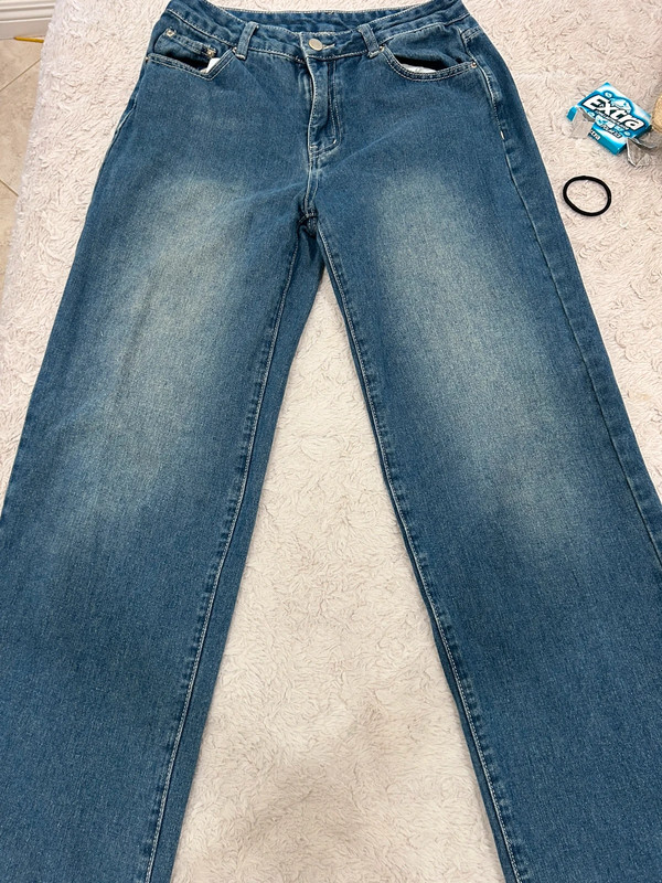 Dark wash blue jeans 1