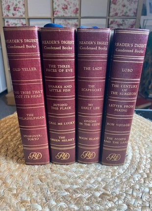 Set Of 4 Vintage Readers Digest Condensed Books Decor Pub Restaurant Hotel Home, brand: Reader‘s Digest, condition: Good, £8.00, £9.10 includes Buyer Protection Pro