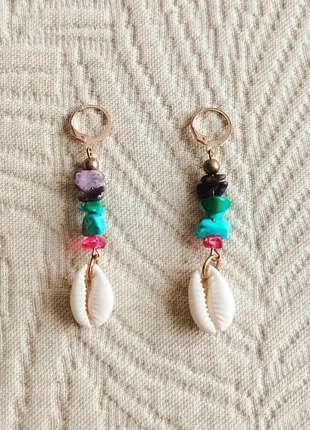 Boucles d'oreilles Zara coquillage neuf old rich old monney quiet luxury mob wife été, marque: Zara, état: Neuf sans étiquette, 3,85 €, 4,74 € Protection acheteurs incluse