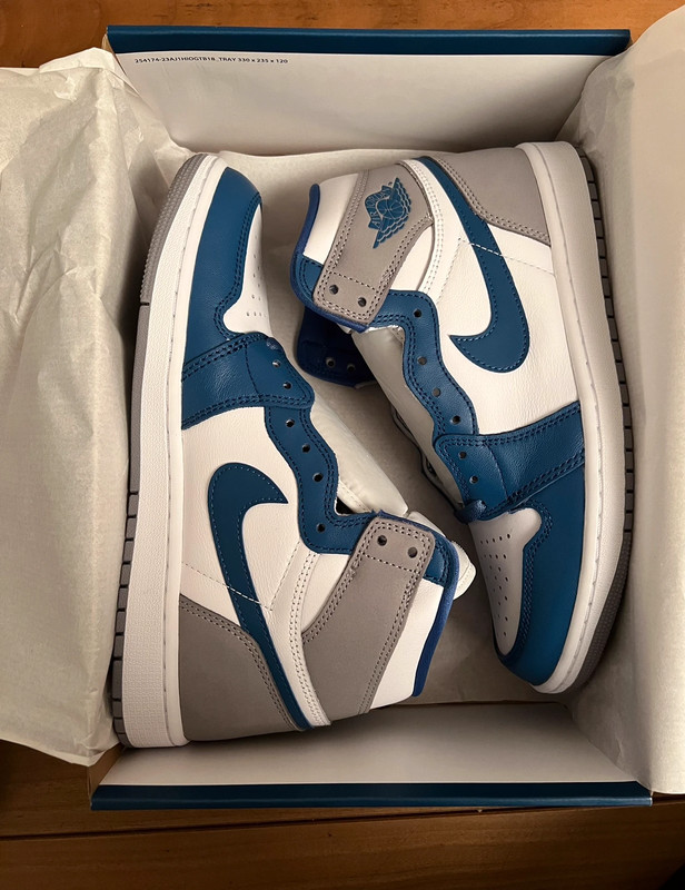 Nike Air Jordan 1 High OG True Blue US 9.5 | Vinted