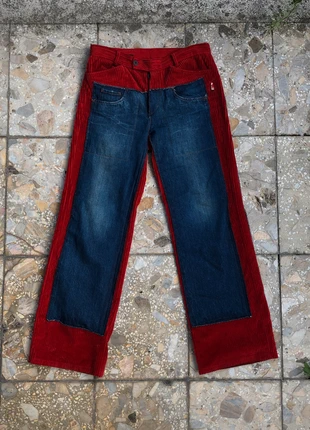 JPG Red Corduroy Jeans, brand: Jean Paul Gaultier, condition: Very good, size: M, £500.00, £525.70 includes Buyer Protection